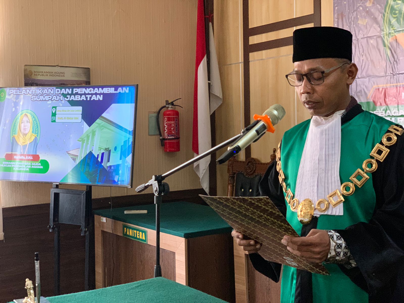 PA Kalianda Resmi Memiliki Panitera Muda Hukum Baru